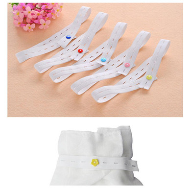(10 pcs/Lot Random color) Adjustable Baby Diaper Belt Buckles Infants Baby Cloth Diaper Fasteners Random Color