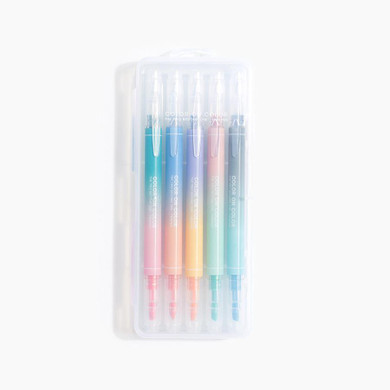 #9133 Five Pack Double Tip Markers in Gradient