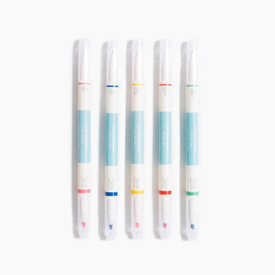 #3372 #6303 Five Pack Double Tip Markers