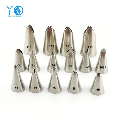 #352 Rose Leaves Decorating Tip Icing Nozzle Sugarcraft Cake Decorating Pastry Tools Seamless Icing Piping Nozzles Bakeware