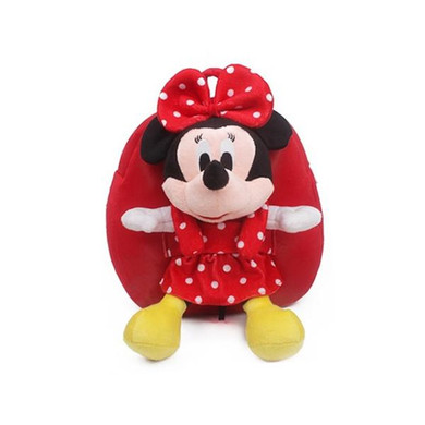 Good quality baby schoolbag plush backpack with Mickey Minnie dolls toys for boys girls children's school bag