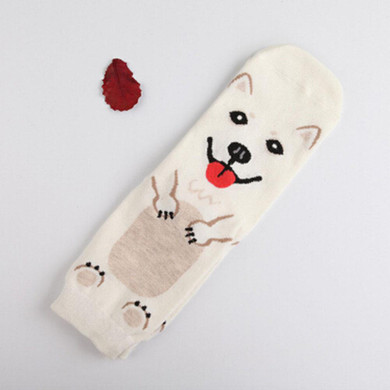 Good Design Women Lovely Dogs Socks Cute Cartoon Sox New Style Fashion Cotton Printing Tube Socks Floor Meias Socks