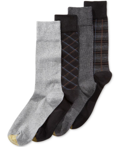 Gold Toe 4-Pk. Plaid Dress Socks 10-13