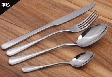 Gold Dinnerware Set Stainless Steel Cutlery Set 4 Pieces Black Knife Fork Set Tableware Gold Silver Cutleries Western Food Set