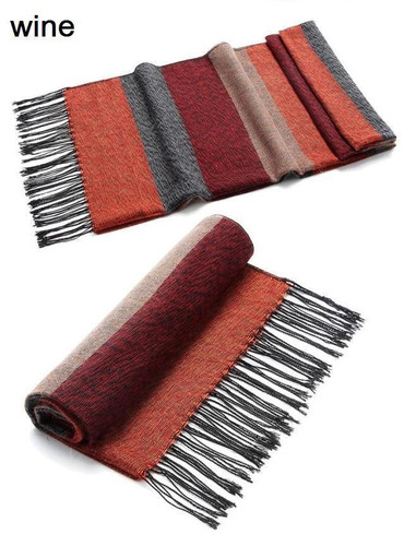 faux wool winter scarf men luxury brand striped cashmere scarves tassel pashmina,echarpe hiver Homme,bufandas 2017