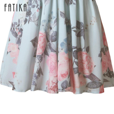 FATIKA Women Flower Print Pleated Playsuits Summer 2017 Jumpsuit Sexy Off Shoulder Playsuit Ruffled V Neck Playsuit Woman