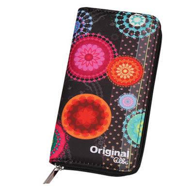 Fashion Zipper Design Print Cartoon Women Wallet PU Leather Ladies Long Clutch Purse Girls Female Card Holder Wallet