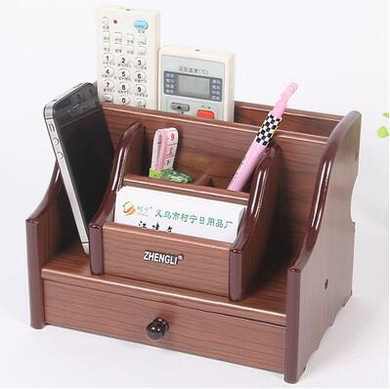 fashion wooden storage box desk organizer office desk storage boxmake up organizer for home decoration organizador SNH008