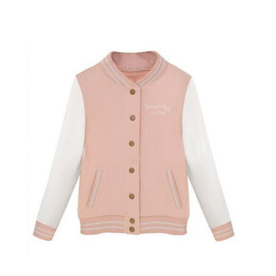 Fashion Womens Long Sleeve Slim Baseball Uniform outerwear bomber jacket baseball jacket S-2XL S4