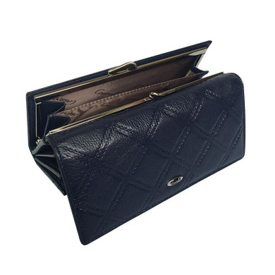New Real Leather Women Wallet Brand Long Design Women Wallets Leather Lattice High Quality Female Purse Clutch Bags 5 colors