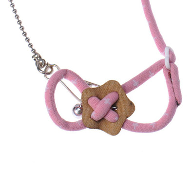 New Printed Detachable Nylon Pet Hamster Lead Leash and Harness Adjustable Stroll Mouse Safety Rope Pink Blue Drop Shipping