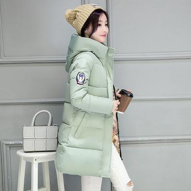 New Plus Size Winter Women Down Cotton Jacket Long Thick Parkas Female Hooded Cotton Padded Fashion Warm Coat Outerwear