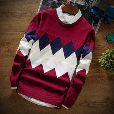 BKTrend O-Neck Sweater Men Clothing Mens Sweaters Wool Cashmere Pullover Men Brand Pull Homme Casual Men's Pullover Sweaters