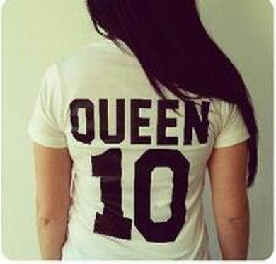 BKLD 2018 Valentine Shirts Woman Cotton King Queen 10 Funny Letter Print Couples Leisure T-shirt Man Tshirt Short Sleeve O neck