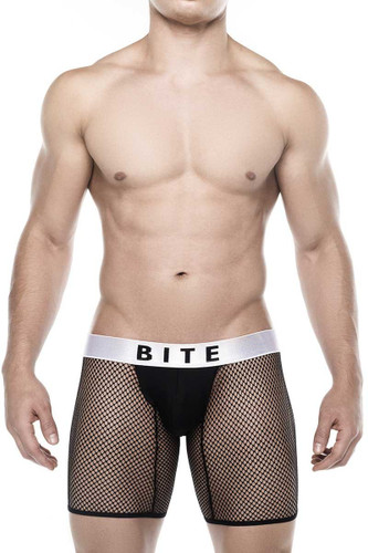 Bitewear Black Mesh Boxer Brief