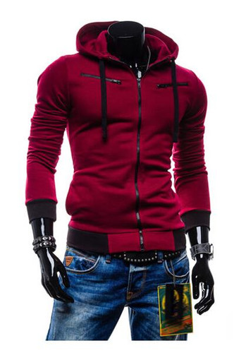 Hot Sale 2017 Autumn &amp; Winter Fashion Casual Slim Cardigan Hoodies Sweatshirt Outerwear Jackets Men Brand Solid Color Coat