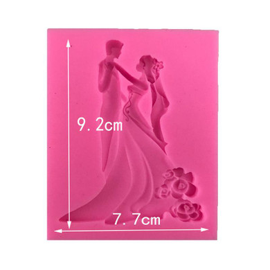 Wedding Bride Groom Shaped Silicone Cake Mold Chocolate Mold Sugar Craft Fondant Cake Tools Cake Decoration Mold