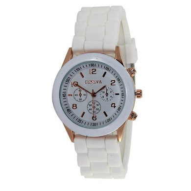 Wavors Fashion Unisex Geneva Watch Casual Women Men Silicone Rubber Jelly Gel Quartz Watch Analog Sports Watches Candy Colors