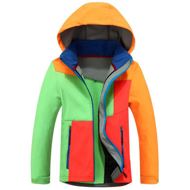 Waterproof Windproof Child Coat Sporty Soft Boys and Girls Tech Jackets Polar Fleece Warm Children Outerwear Clothing For 4-12T