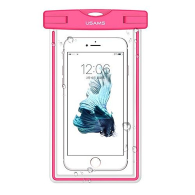 USAMS Universal waterproof phone bag transparent touchable pouch beach Underwater phone Bag for galaxy s6 s5 iphone 6/6s plus