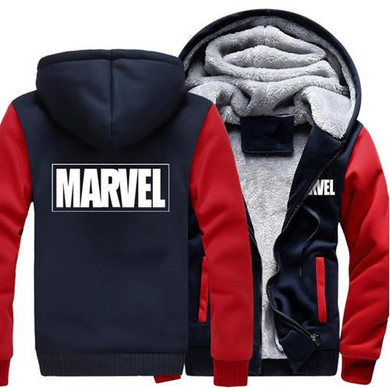 USA size Men Women Marvel Zipper Jacket Sweatshirts Thicken Hoodie Coat Clothing Casual USA size Men Women Marvel Zipper Jacket Sweatshirts Thicken Hoodie Coat Clothing Casual
