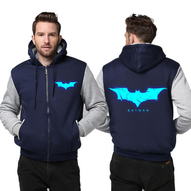 USA size Batman The Dark Knight Men Women Cosplay Luminous Zipper Jacket Sweatshirts Thicken Hoodie Coat USA size Batman The Dark Knight Men Women Cosplay Luminous Zipper Jacket Sweatshirts Thicken Hoodie Coat