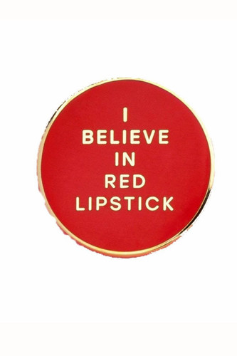 Ban.do Red Lipstick Enamel Pin