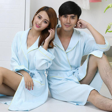 Bamboo Fiber women bathrobe men nightgown sleepwear blanket towel robe lovers long soft robe spring summer autumn