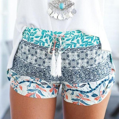 Hot Fashion 2017 Women Lady's Sexy Summer Casual Shorts High Waist Short Beach Bowtie Leisure Large Loose Shorts 2 Colors