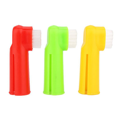Hot Dog Cat Finger Toothbrush Set Pet Dental Care Toothbrush Massage Brush Teeth Care Dog Cat Cleaning Supplies