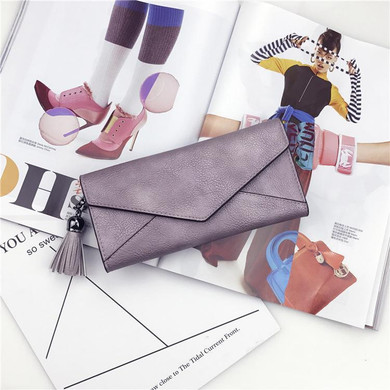 Fashion Tassel Women Wallets Lock Female Standard Women Purse Ladies Clutch Women Wallet Purse Clutch A1448