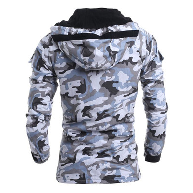Fashion Spring Winter Jacket Men Parkas Outerwear Military Camouflage Hooded Coat Men Thickening Cotton-padded Jacket XXL 903509