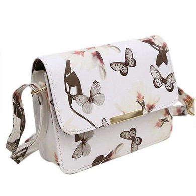SMOOZA Women Floral leather Shoulder Bag Handbag Retro Female Small Messenger Bag Famous Designer Clutch Shoulder Bags Bolsa
