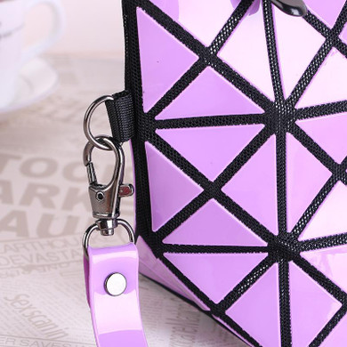 Small Cosmetic Bag for Make up Geometry Handbag Waterproof Travel Organizer Women Makeup Pouch Beauty Case Toiletry Bag