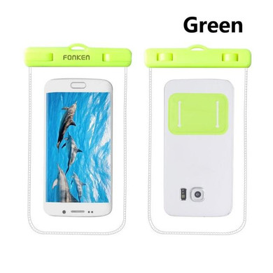FONKEN Universal Cover Waterproof Case For Phone Pouch Waterproof Bag with Arm Band IPX8 Underwater Diving Swimming Strap Case