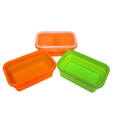 TTLIFE 2017 New Silicone Collapsible Portable Lunch Box Bowl Bento Boxes Folding Food Storage Container Lunch box  Eco-Friendly