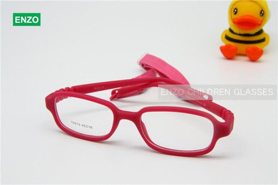 Flexible Kids Eyeglasses Frame Size 45/16 No Screw, TR90 Children Glasses, Unbreakable Safe Light Boys Girls Optical Glasses