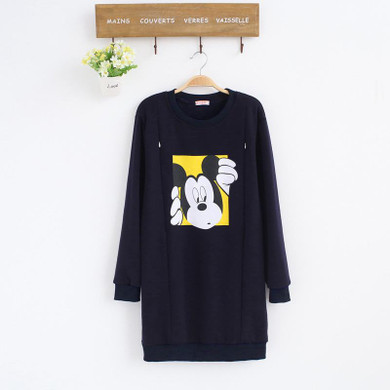 fleece whiter Breast Feeding Tops Tees Maternity Nursing Clothes Pregnant Women Breastfeeding T-shirt Maxi Premama Wear Clothing