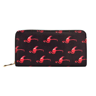 Flamingo Print Women Fashion Long Purse Mujer Clutch Phone Case PU Leather Girls Card Holder Bag Female Wallet