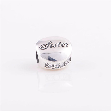 Fits Eu Brand Original Bracelets Sterling Silver Beads For Sister CZ Stone Charm European DIY Jewelry For Women Wholesale
