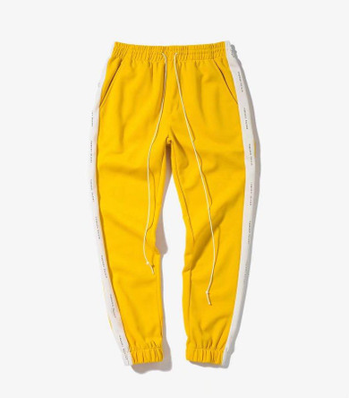 high quality 2017 Side Stripe Letter Printing Contrast Color Pants Fashion hip hop Elastic Waist Joggers Casual Sweatpants