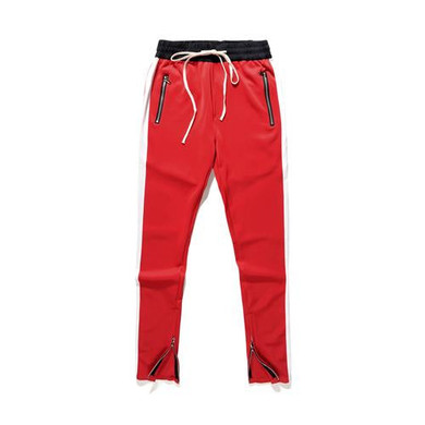 high quality 2017 new Long Side Stripe Pants Fashion street wear hip hop zipper Joggers pants Casual Sweatpants  Mens Streetwear