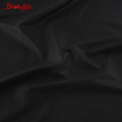 High Quality 100% Cotton Fabric Twill Black Classic Color Home Textile Material Sewing Soft Cloth Tela For Bedding Crafts