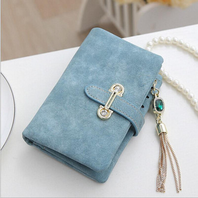 Nubuck Leather Women Wallets Purses Vintage Ladies Wallets and Purses Female Zipper Mini Girls Money Wallets portomonee monedero