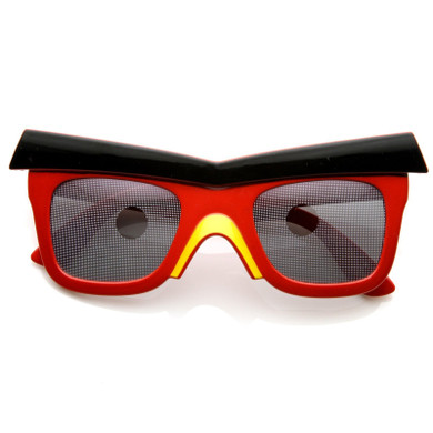 Novelty Video Game Bird Brow Mask Costume Sunglasses 8625