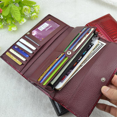 HH Luxury Women Wallets Patent Leather High Quality Designer Brand Wallet Lady Fashion Clutch Casual Women Purses Party