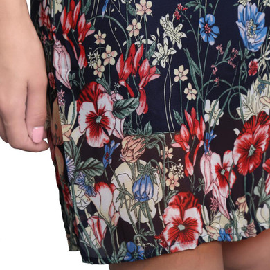 ILISMABA 2017 Summer Sexy The New Ms Fashion Harajuku Chiffon Dresses Printing Floral Pattern High Quality Women Brands Dresses