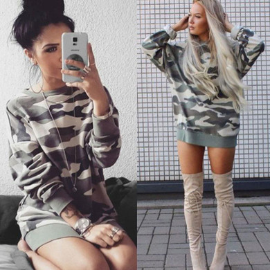 Fashion Women Camouflage Hoody Harajuku Thin Pullover Hoodies Girls Tracksuit Long Sleeve Sweatshirts Pullover Mujer Sudadera Q4