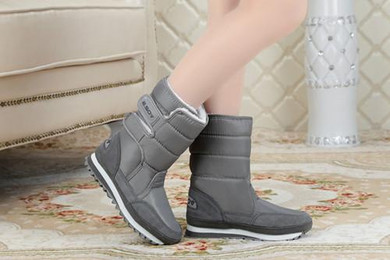Fashion women boot waterproof women winter mid-calf snow boots flat heels winter boot warm snow shoes woman 9colors big size