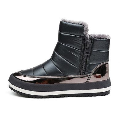 Fashion Women Boots Waterproof Women Winter Short Snow Boots 2017 Flat Heels Winter Boot Warm Snow Shoes